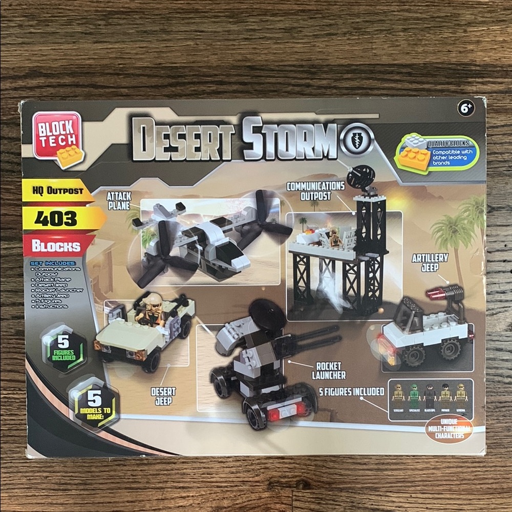 Block Tech Desert Storm
Black and White Tactical Building Block Set